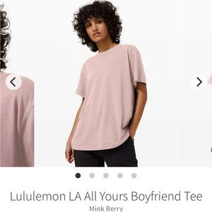 Lululemon LA All Yours Boyfriend Tee
Mink Berry